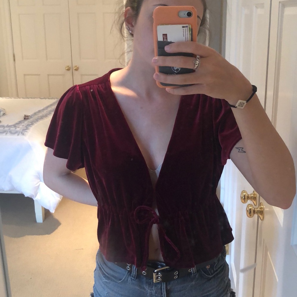 Urban outfitters velvet blouse - Picture 3 of 3